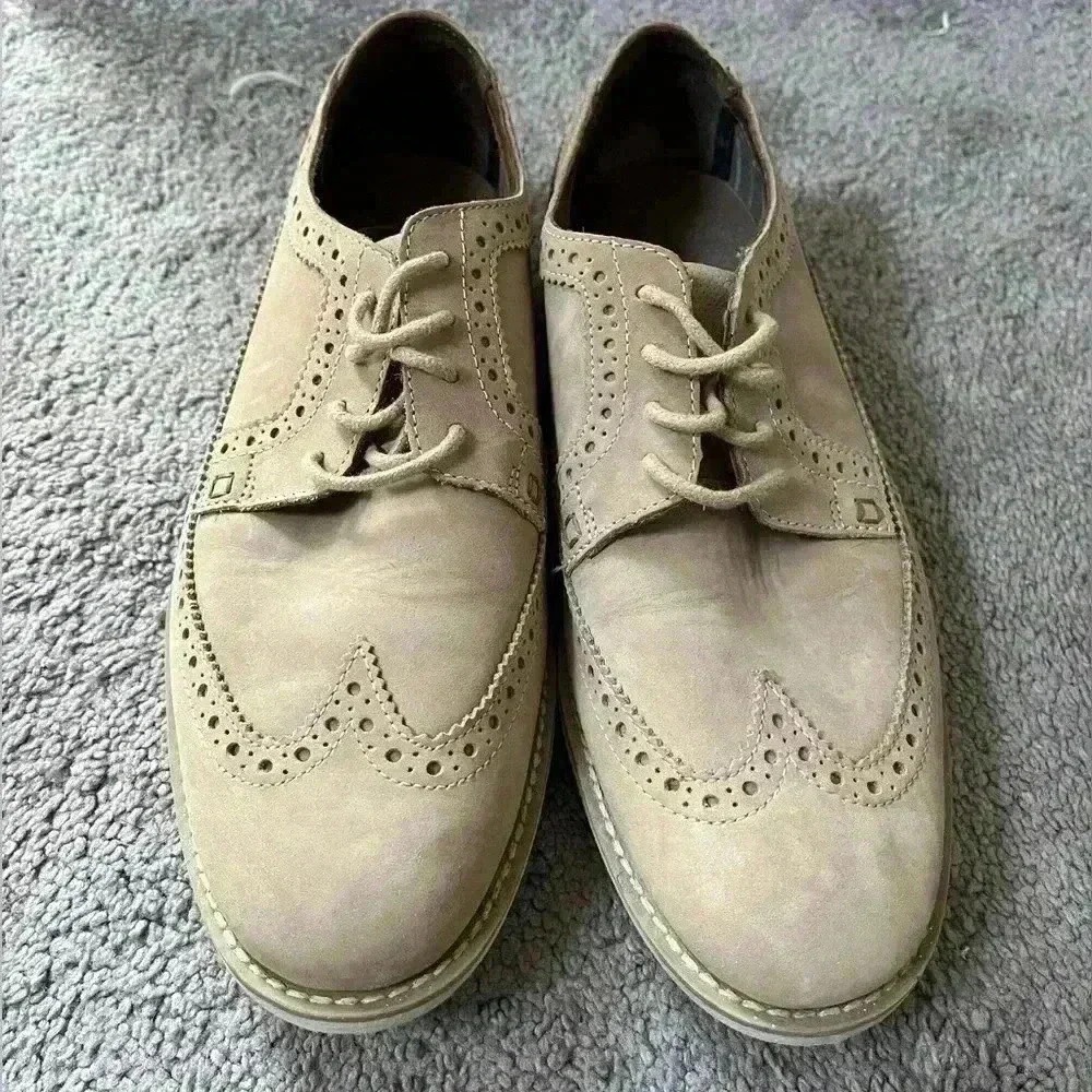 Timberland Wingtip Oxford Mens 7 Tan SensorFlex Nubuck Leather Brogue 9225B